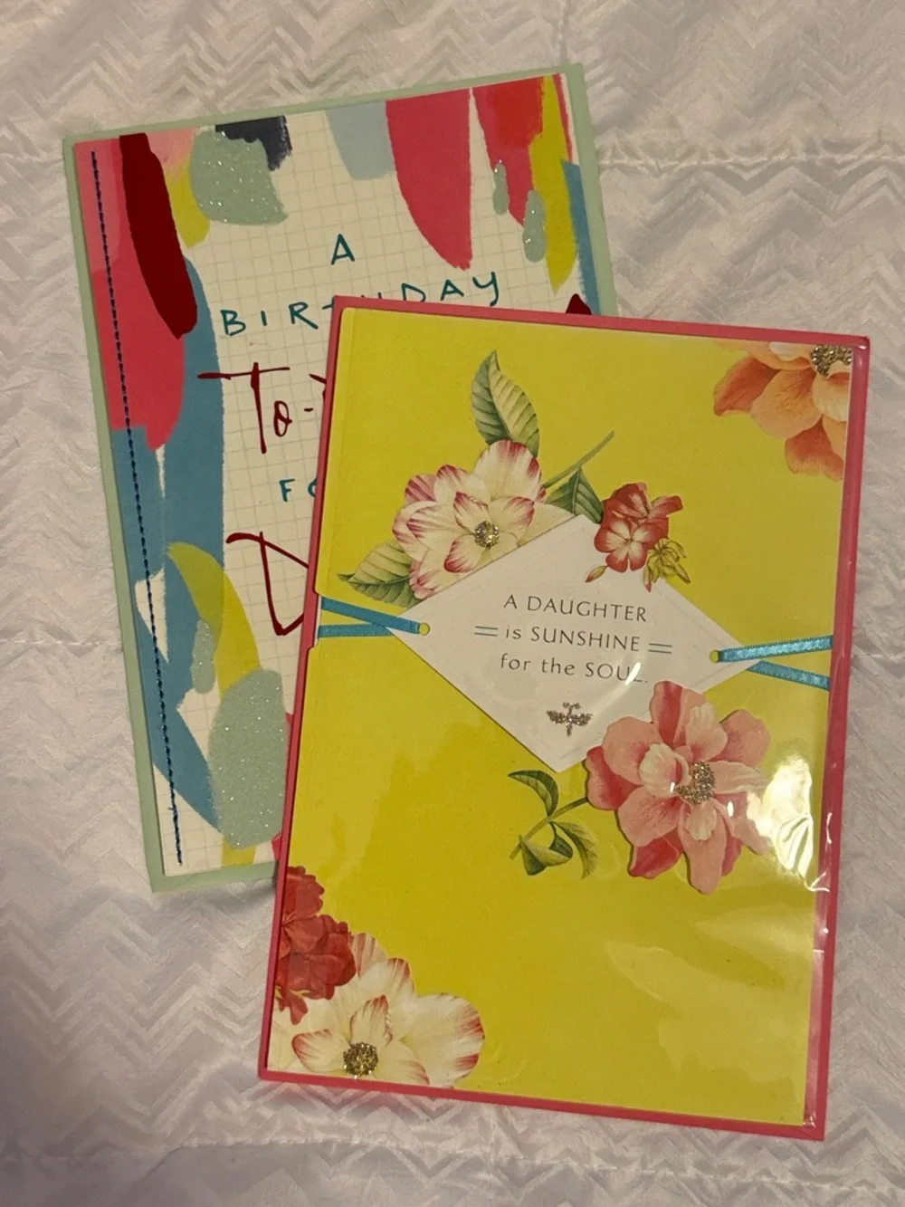 🌻 Bundle of 2 Hallmark Happy Birthday Daughter Cards